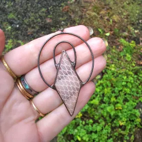 Snakeskin Shed Ensconced Necklace