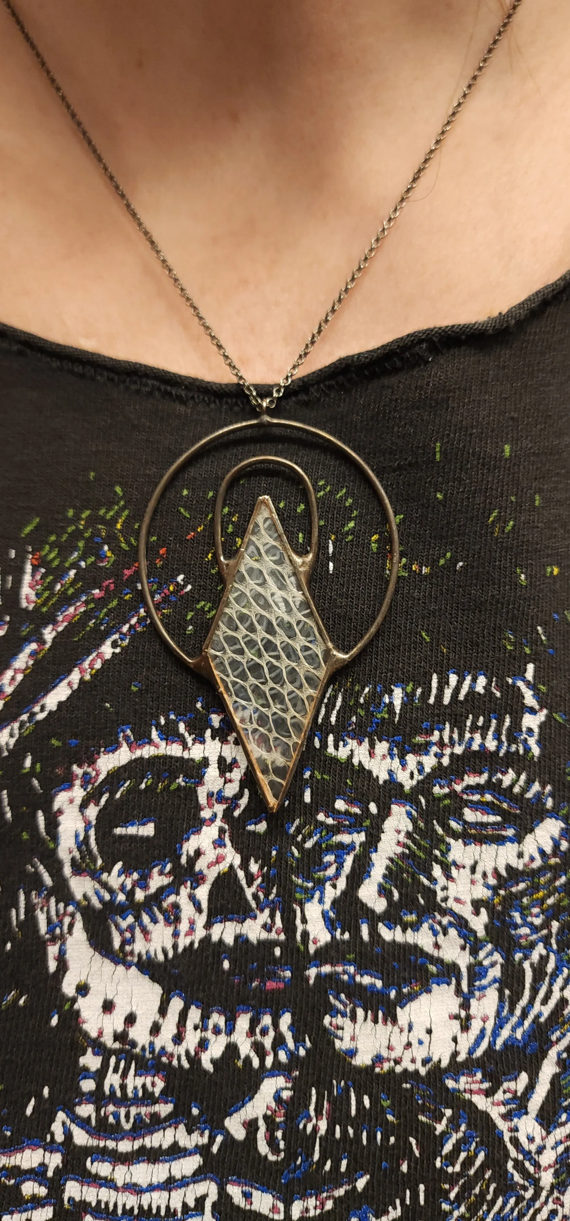 Snakeskin Shed Ensconced Necklace