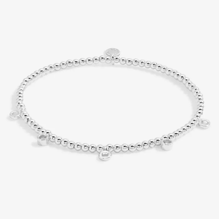 Stacks Of Style Organic Shape Bracelet Set in Silver Plating