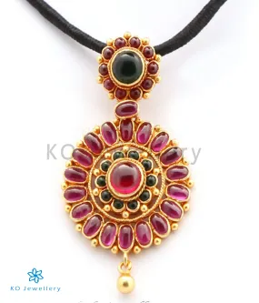 The Nitya Silver Kempu Pendant