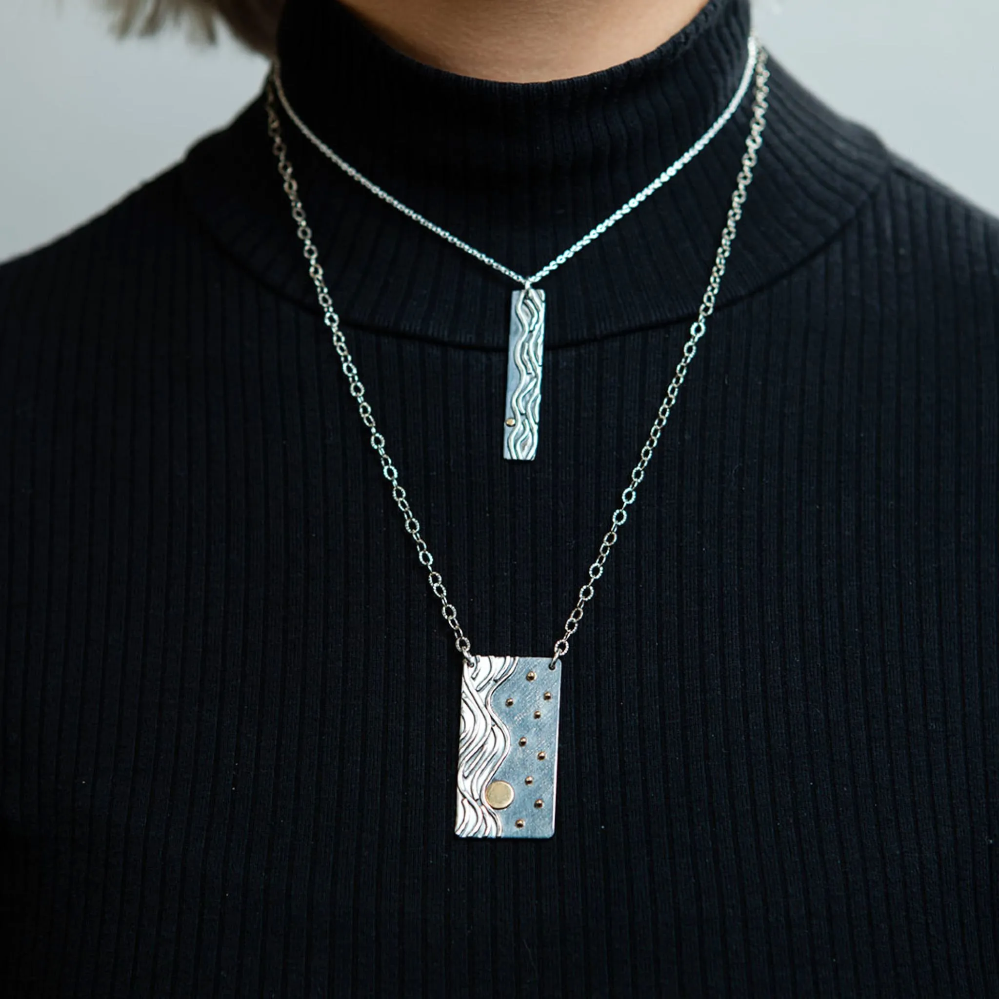 The Reflections Necklace with Blue Moon