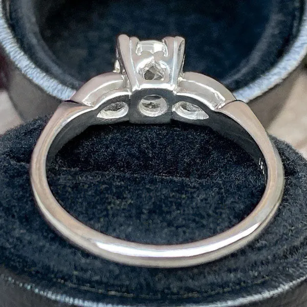 Vintage Engagement Ring, Old Euro 0.85ct.