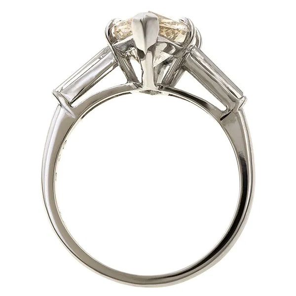 Vintage Marquise Engagement Ring, 3.79ct.