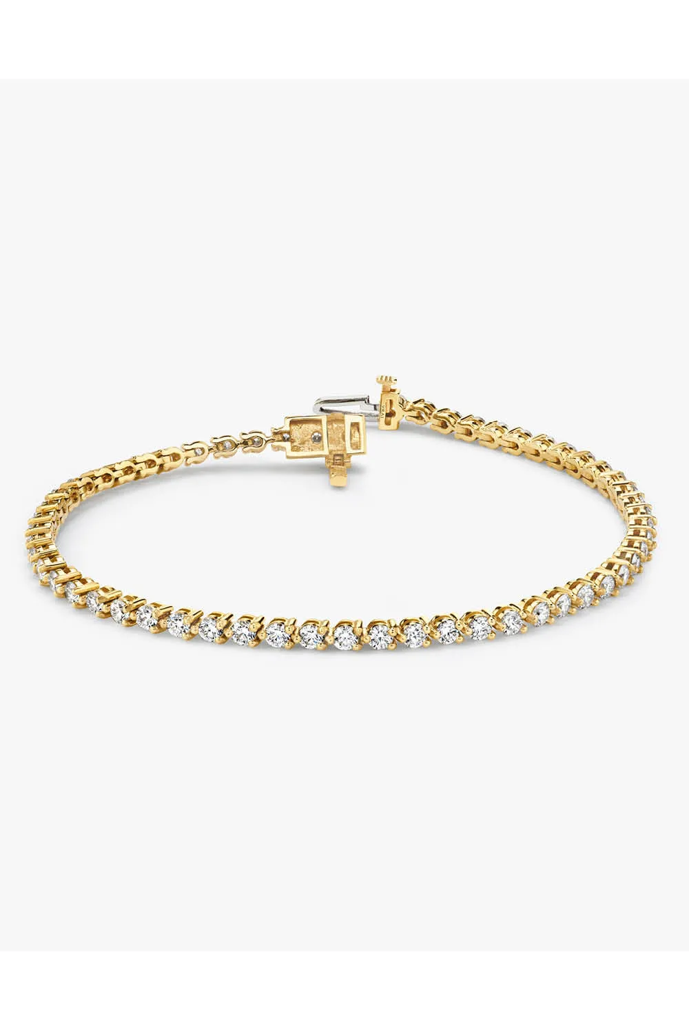 VRAI Round Tennis Bracelet in Yellow Gold