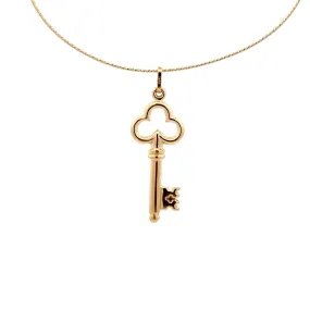 WD1216 14kt Gold Key Pendant