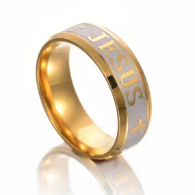 Wedding Rings - Jesus Cross Ring