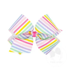 Wee Ones Bows - King - Rainbow Stripe